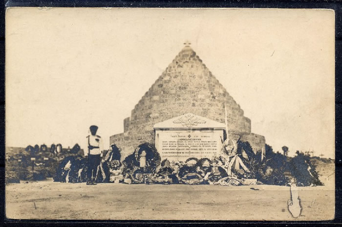 Памятник в Галлиполи, фотография 1921 года